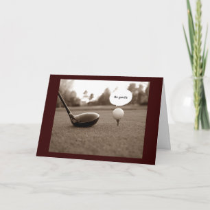 CARTE GOLFER'S HUMOROUS BANTHDAY WISHES