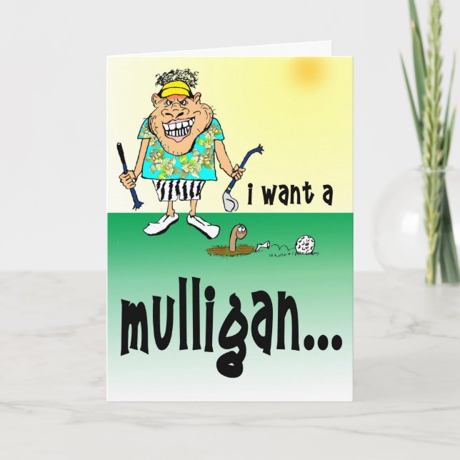 Carte Golfeur en colère (Devant)