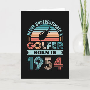 Carte Golfeur né 1954 Golfing 70e anniversaire Cadeau pa