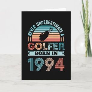 Carte Golfeur né 1994 Golfing 30e anniversaire Cadeau pa