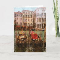 "GONDOLAS IN VENICE" (manip. à l'aspect antique)