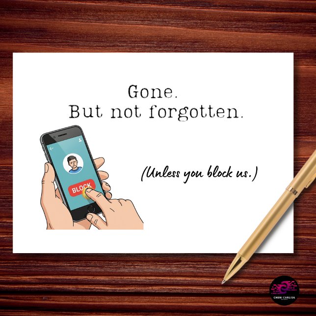 Carte Gone But Not Forgotten Retirement (We’re not accepting blocks at this time.)