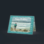 CARTE GOOD BUDDY<br><div class="desc">This card with a looking out at the ocean waves is a birthday card with upbeat and inspirational theme. Inside text is totally customizable. To see more of this design,  type in,  or cut and paste into Zazzle's search box: jaclinart birthday man ocean wave</div>