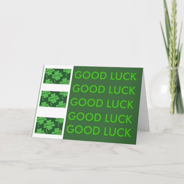 Carte Good Luck. (Devant)