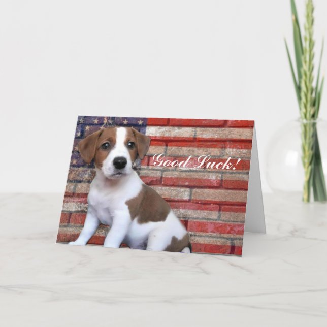 Carte Good Luck Jack Russell Terrier (Devant)