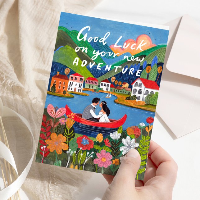 Carte Good Luck on Your New Adventure Scenic Love (Good Luck on Your New Adventure Scenic Love Card)
