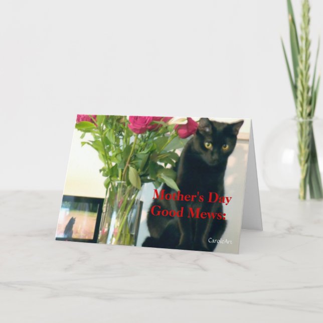 Carte "Good Mews/Bad Mews Mother's Day" (Devant)