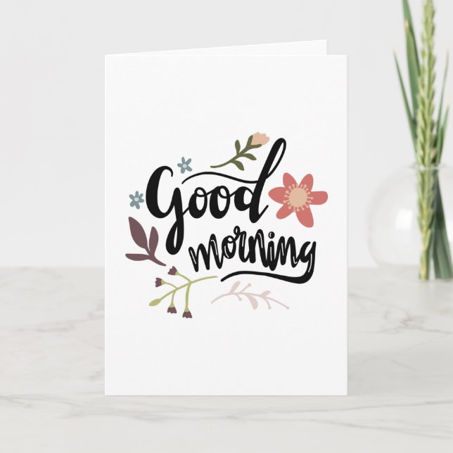 Carte Good morning (Devant)