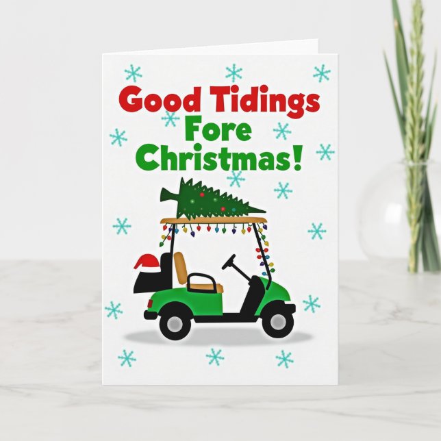 Carte Good Tidings Fore Christmas Card (Devant)
