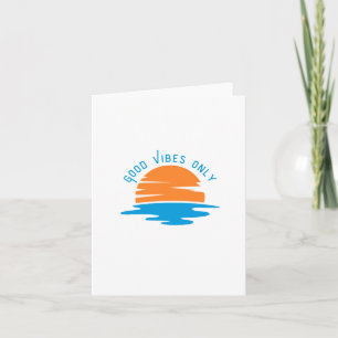 Carte Good Vibes uniquement - Conception graphique des d