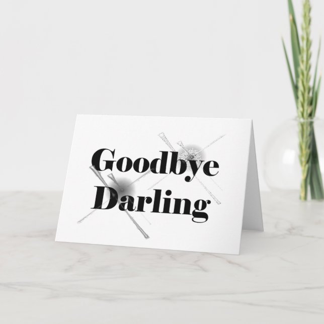 Carte Goodbye Darling (clair2) (Devant)