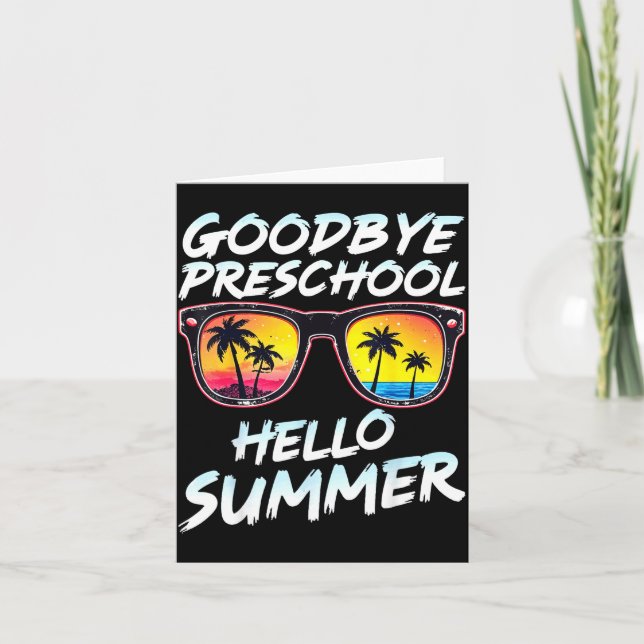 Carte Goodbye Preschool Graduation Tee Teachers Kids Hel (Devant)