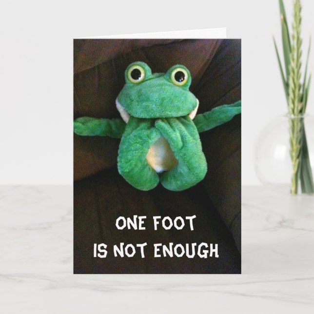 CARTE GOOFY FROG DÉCLARE QUE L'ACCOMPLISSEMENT D'ANNIVER (Devant)