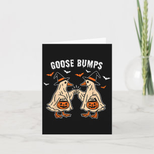 Carte Goose Bumps Canard Camping Halloween drôle Vintage