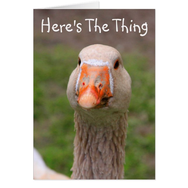 Carte Goose Vraiment Miss You Card (Devant)