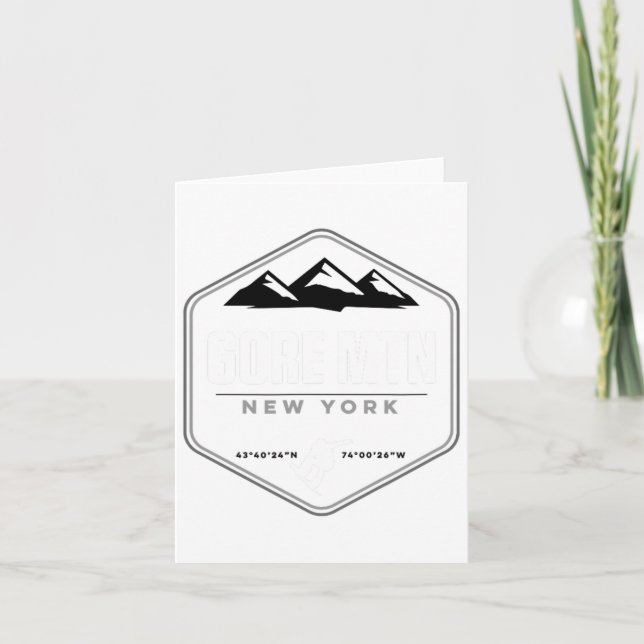 Carte Gore Mountain Ny Snowboard T (Devant)