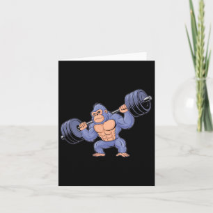 Carte Gorilla Poids Fitness Fitness Fitness Entraînement
