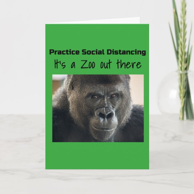 Carte Gorilles dans le Midst Corona Riot by Funnycomb (Devant)