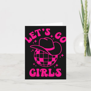 Carte Go's Go Girls Team Bride Cowgirl Casquette Disco B