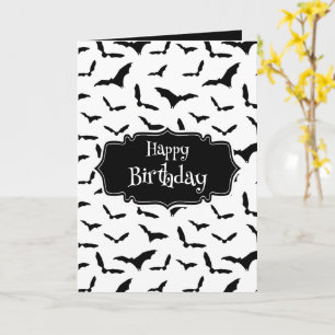 Carte Goth Bats Joyeux anniversaire