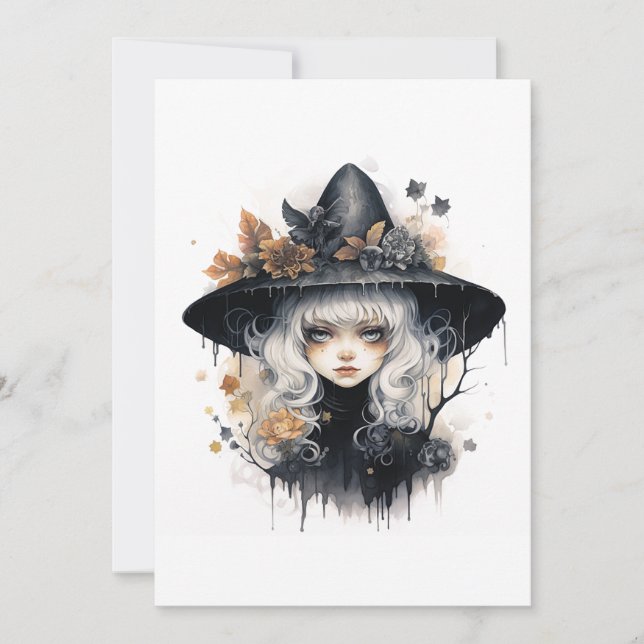 Carte Goth Witch Halloween (Devant)