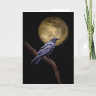 Carte gothique de Raven Halloween