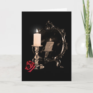 Carte gothique de Saint-Valentin de rose éternel
