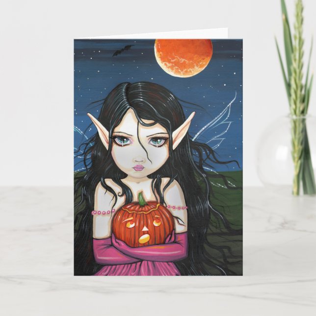 Carte Gothique Fairy Carte Halloween (Devant)