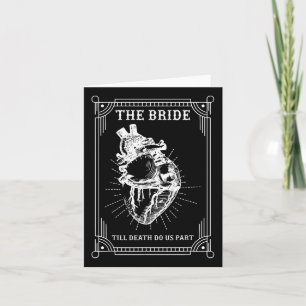 Carte Gothique Halloween mariée Mariage de chambre Bache