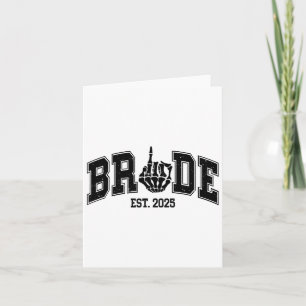 Carte Gothique Mariée Groom 2025 Couples d'Halloween Éff