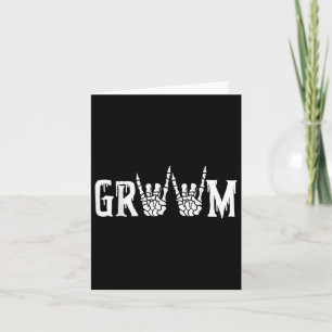 Carte Gothique Squelette Mariage de chambre juste marié