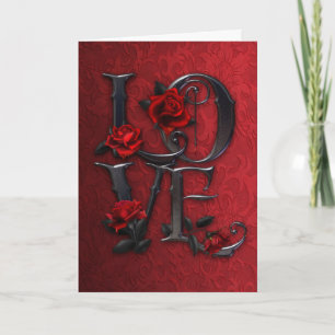 Carte gothique Valentine