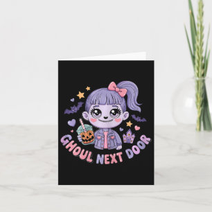 Carte Goule d'à côté Kawaii Zombie Girl Fantomatique Mig