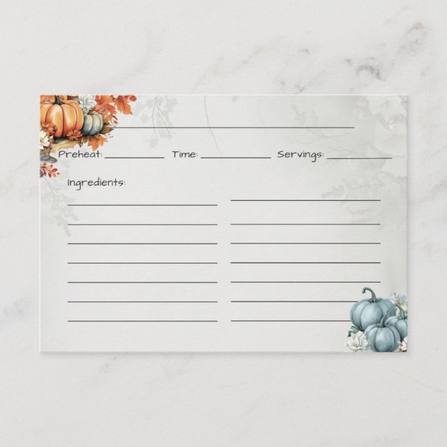 Carte Gourdegous Basic Recette (Devant)