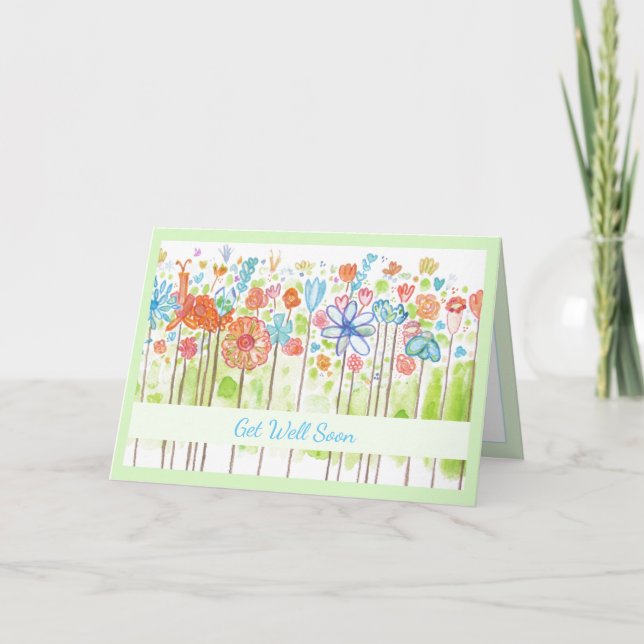 Carte Gourmand Get Well Bientôt Personnalisable (Devant)
