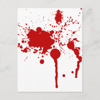 Carte Goutte de sang Bloody Bleeding Halloween