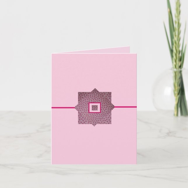 Carte Gouttes de pluie roses (Devant)
