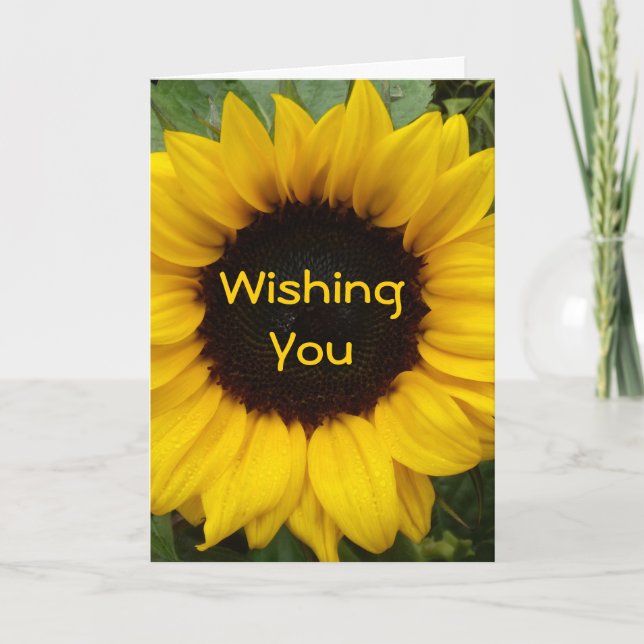 Carte Grace de tournesol (Devant)