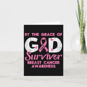Carte Grace God Cancer du sein Survivant Sensibilisation