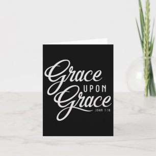 Carte Grâce sur Grâce Citation de verset biblique de foi