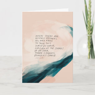 Carte "Grâce" Sympathie personnalisée pour une perte