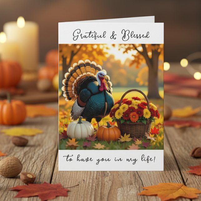 Carte Grâces et bienheureuses | Bon thanksgiving (Créateur téléchargé)