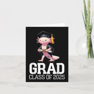 Carte Grad Cl De 2025 Axolotl Funny Graduation Diplômée