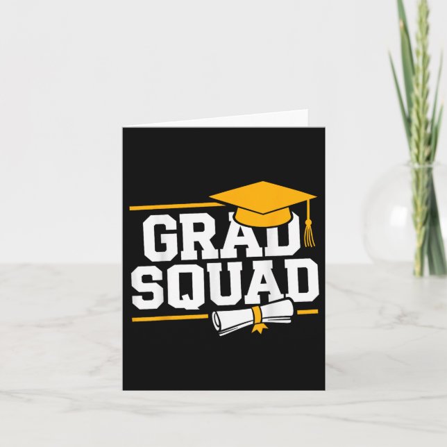 Carte Grad Squad Cl De 2025 Graduation (Devant)