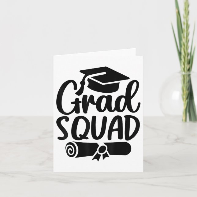 Carte Grad Squad Cl De 2025 Graduation _1 (Devant)