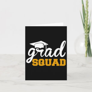 Carte Grad Squad Funny Senior Cl Of 2025 Graduation Fami