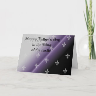 Carte Gradient royal gothique de papa de fête des pères