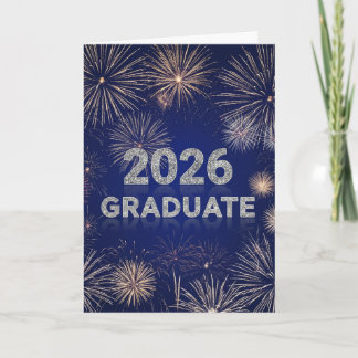 Carte Graduate 2026 Fireworks Card