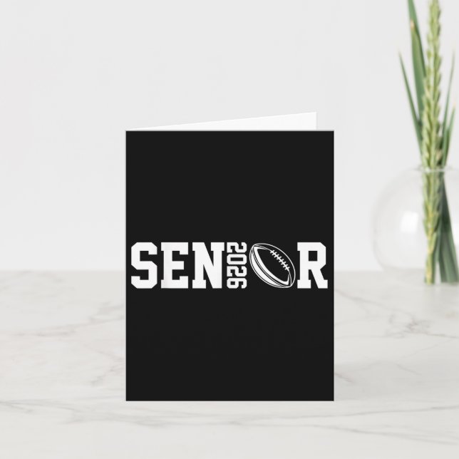 Carte Graduate Senior Cl De 2026 Graduation American Foo (Devant)