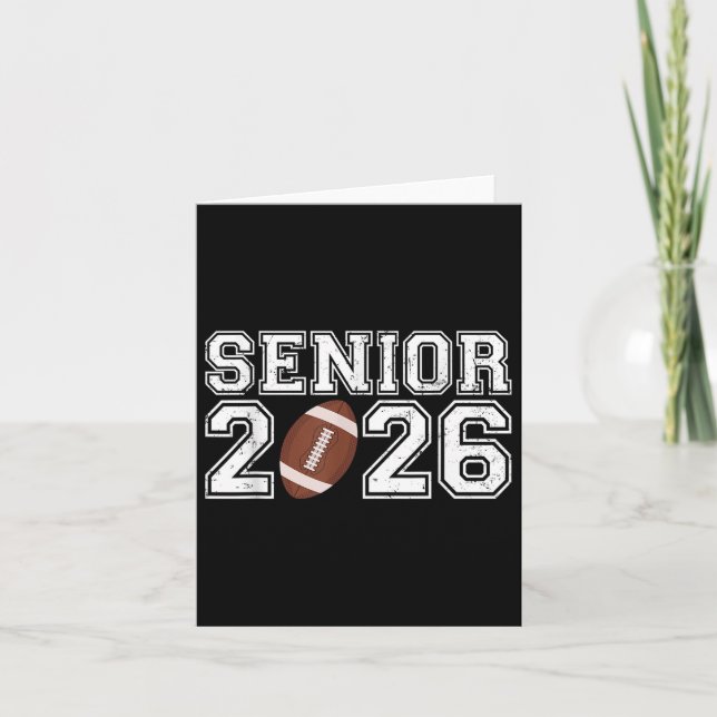 Carte Graduate Senior Cl De 2026 Graduation American Foo (Devant)